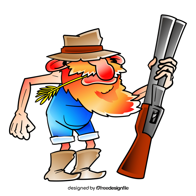 Redneck cartoon clipart