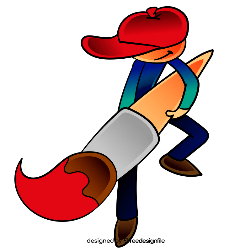 Artist cartoon clipart