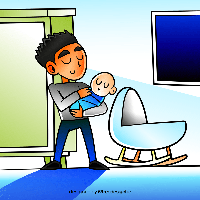 Babysitter cartoon vector