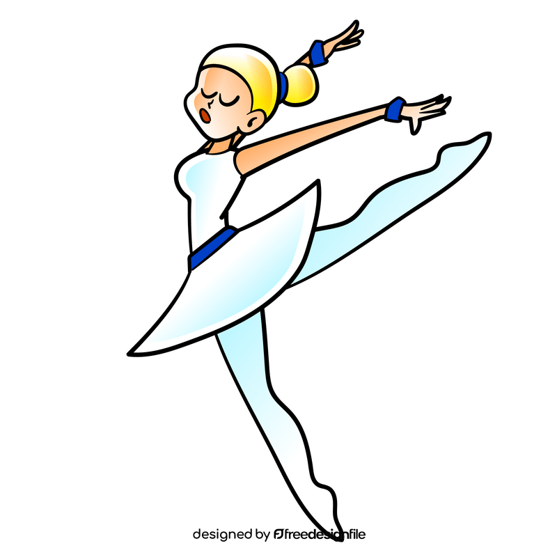 Ballet dancer cartoon clipart