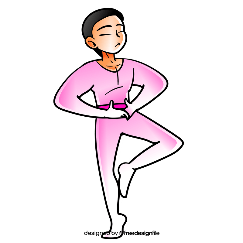 Ballet dancer cartoon clipart