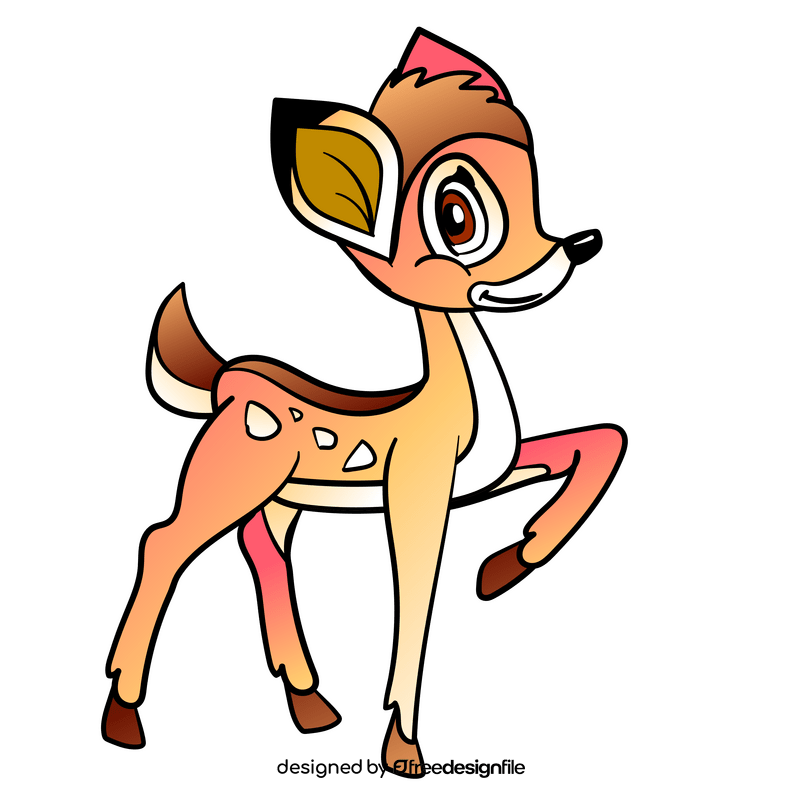 Bambi cartoon clipart