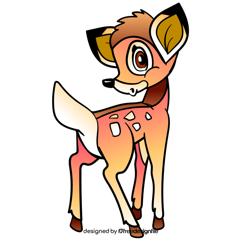 Bambi cartoon clipart