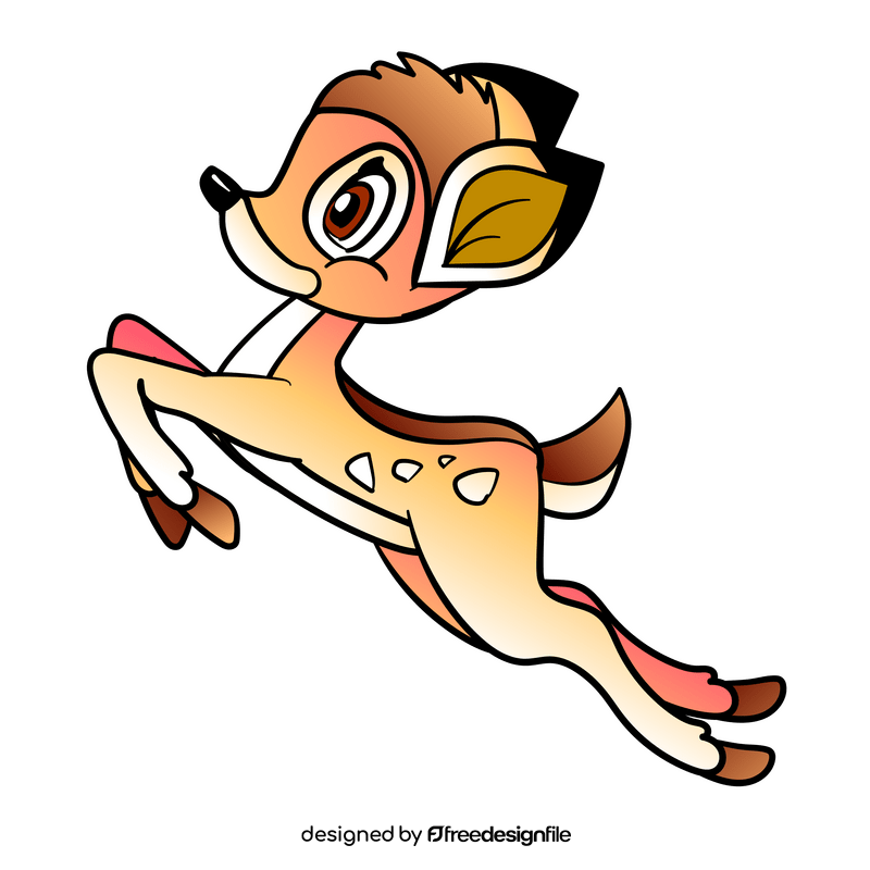 Bambi cartoon clipart