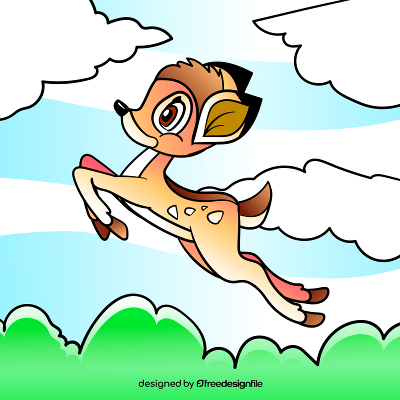 Bambi cartoon vector