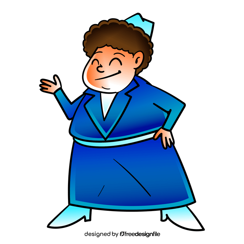 Flight Attendant cartoon clipart