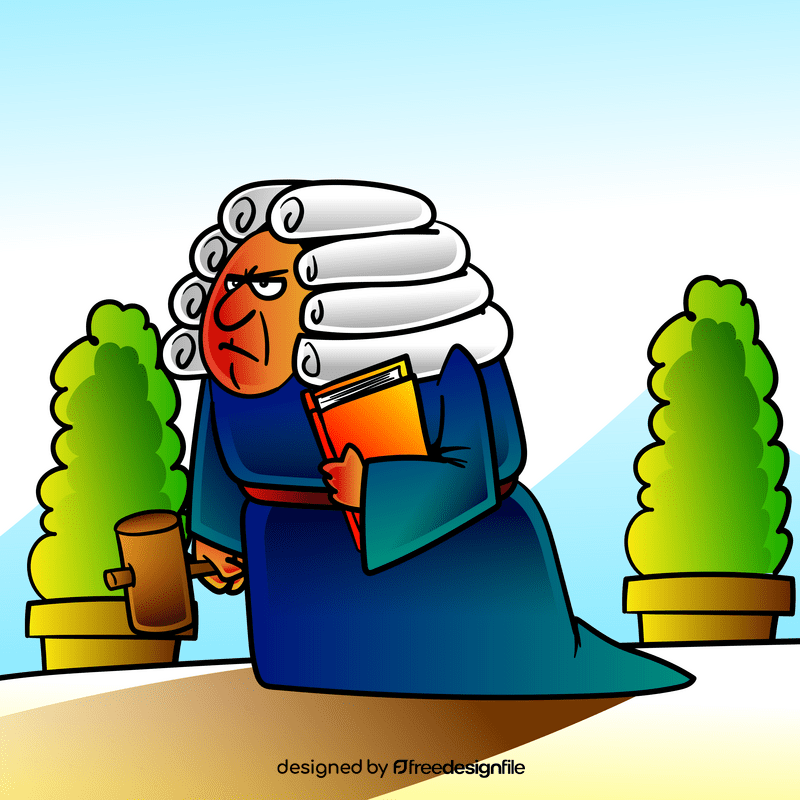 Lawyer cartoon vector