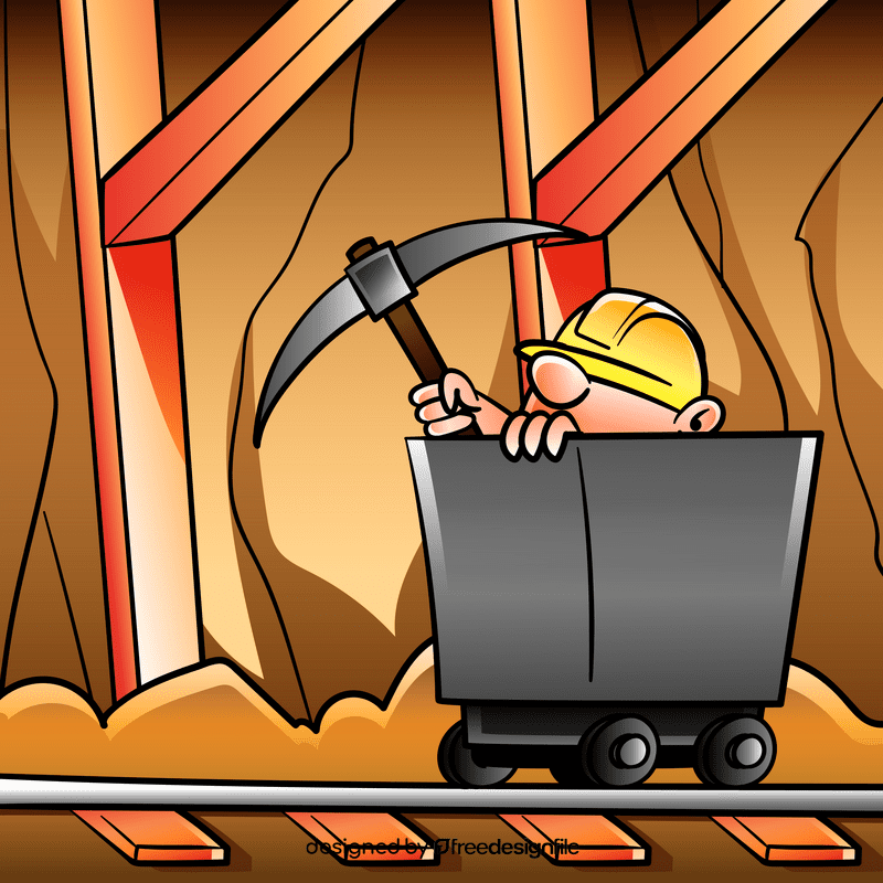 Miner cartoon vector