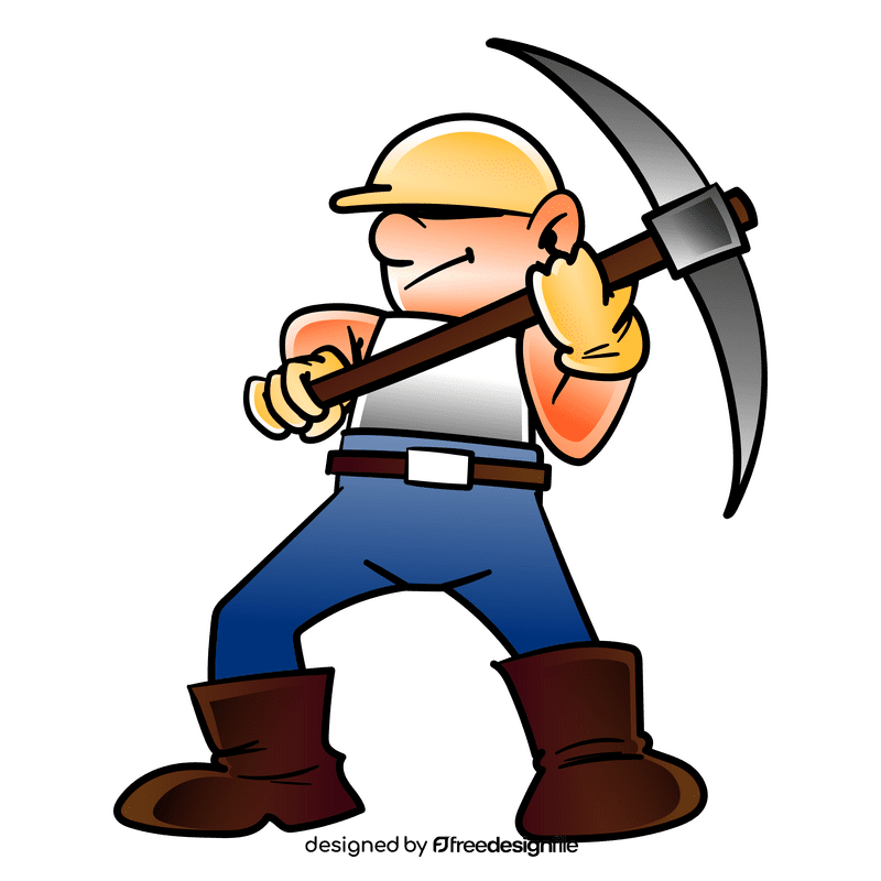 Miner cartoon clipart