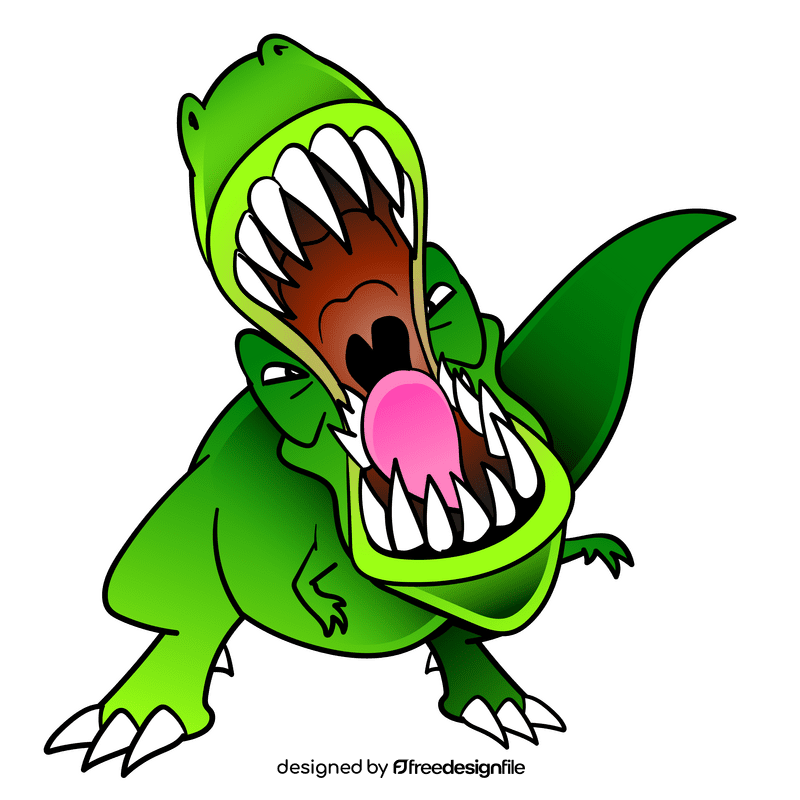 Tyrannosaurus cartoon clipart