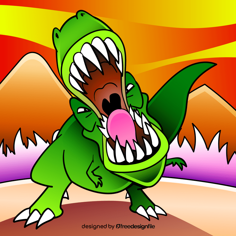 Tyrannosaurus cartoon vector