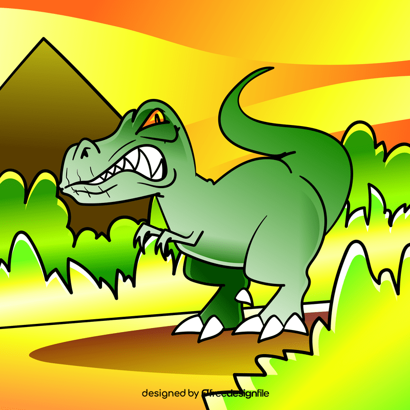 Tyrannosaurus cartoon vector