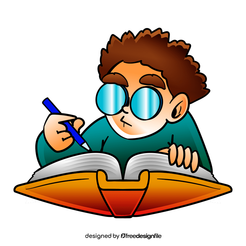 Writer cartoon clipart