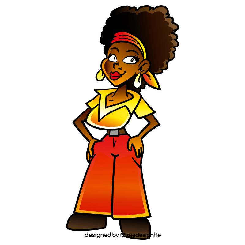 African american cartoon clipart