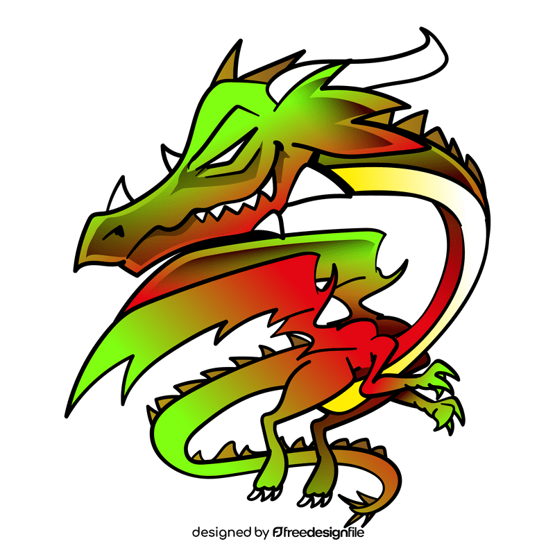 Dragon cartoon clipart