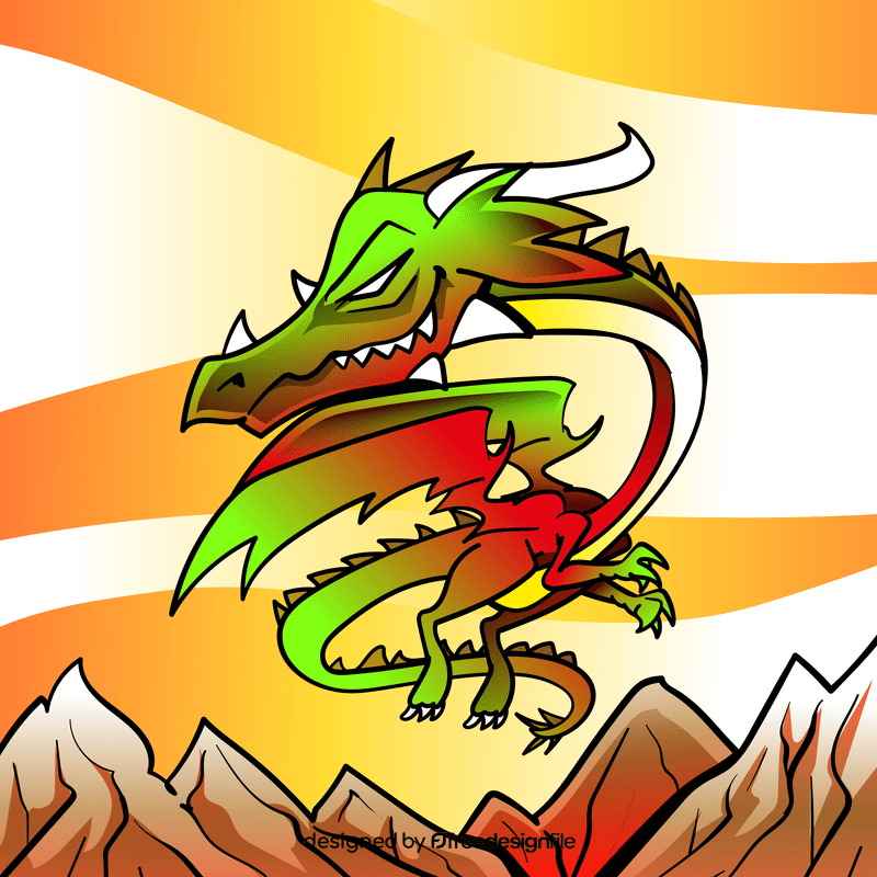 Dragon cartoon vector