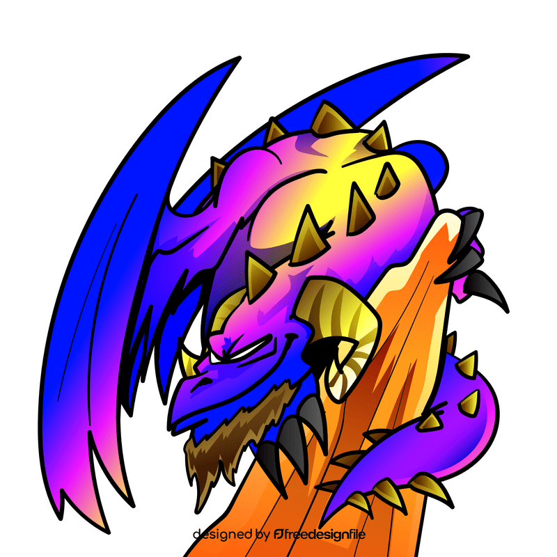 Dragon cartoon clipart