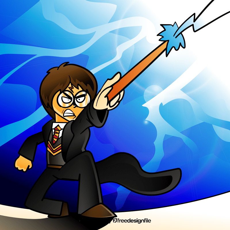 Harry potter cartoon vector