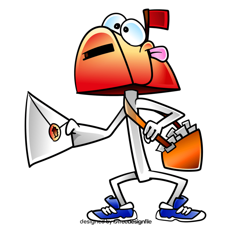 Postman cartoon clipart