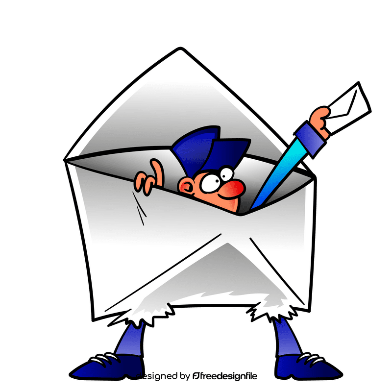 Postman cartoon clipart