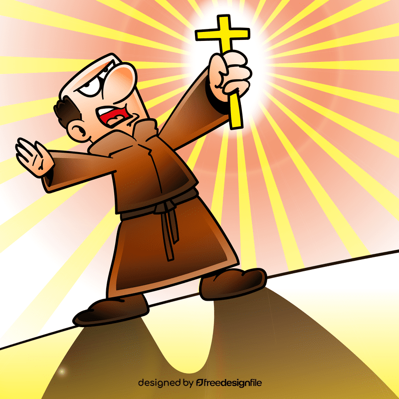 Priest cartoon vector