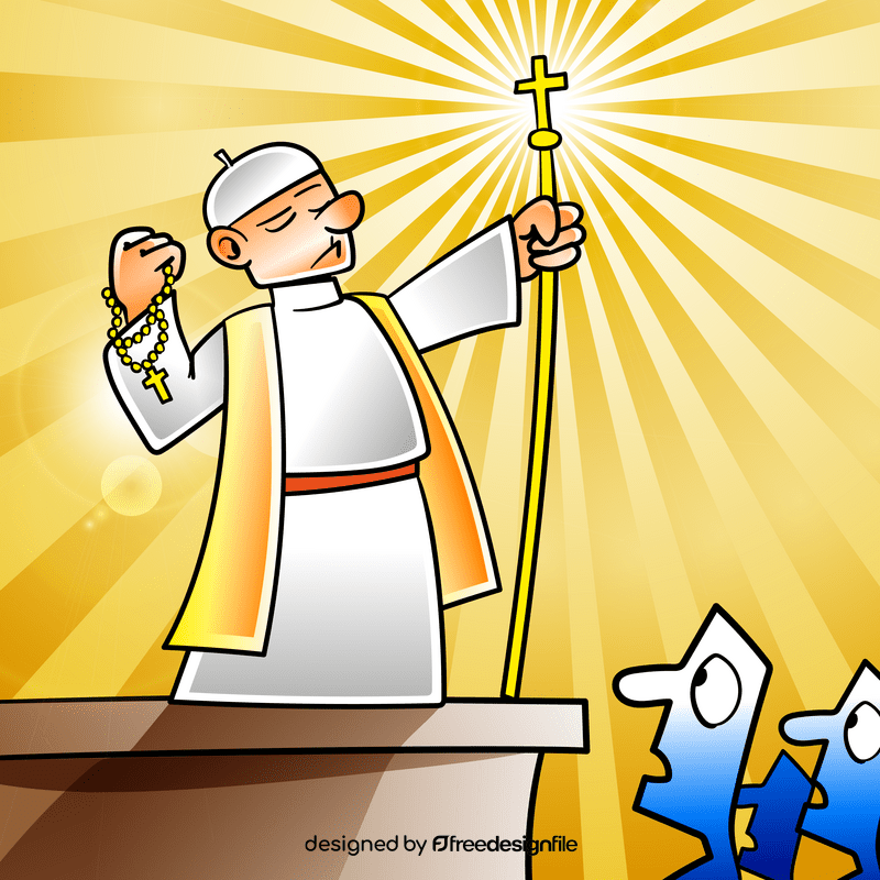 Priest cartoon vector