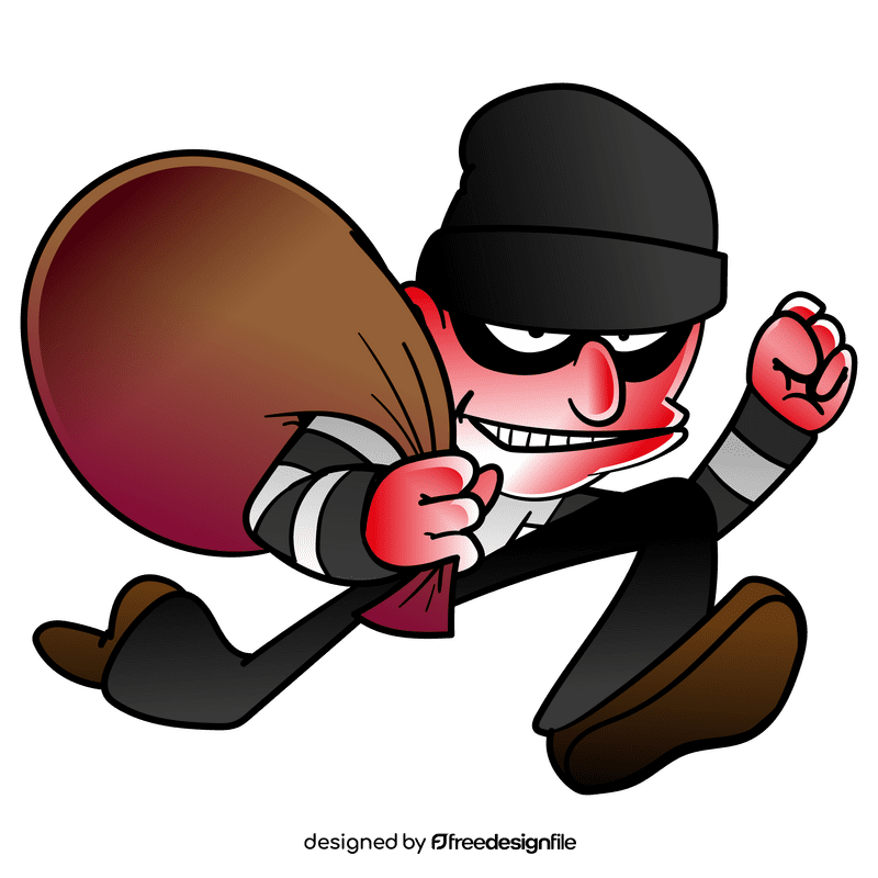 Robber cartoon clipart