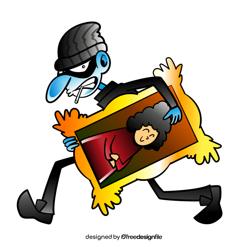 Robber cartoon clipart