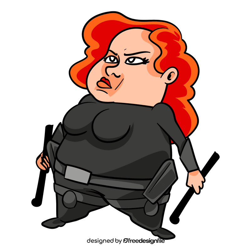 Black widow cartoon clipart