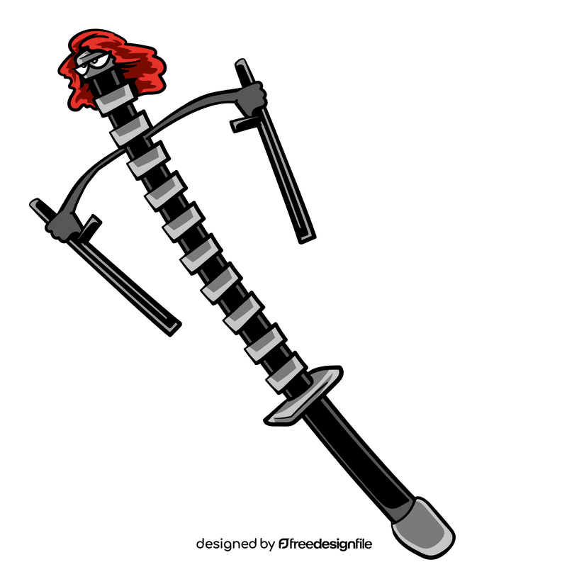 Black widow cartoon clipart