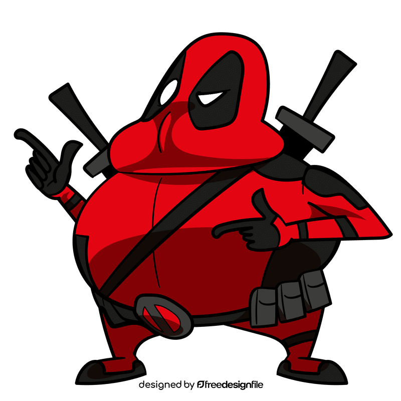 Deadpool cartoon clipart