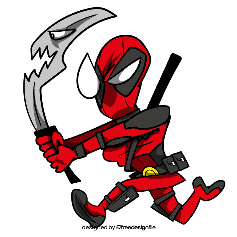 Deadpool cartoon clipart