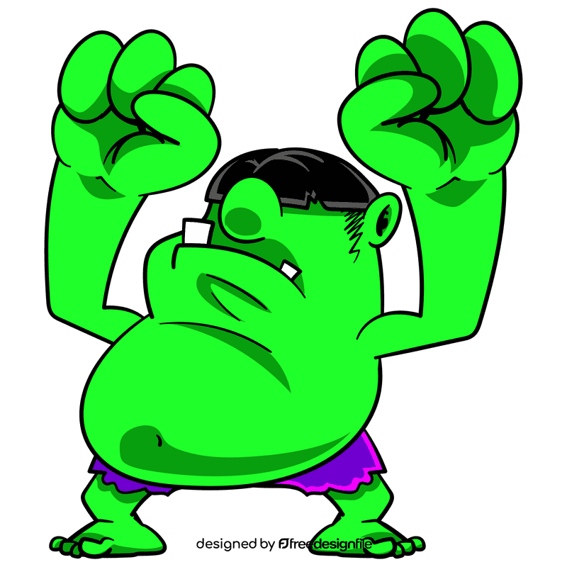 Hulk cartoon clipart