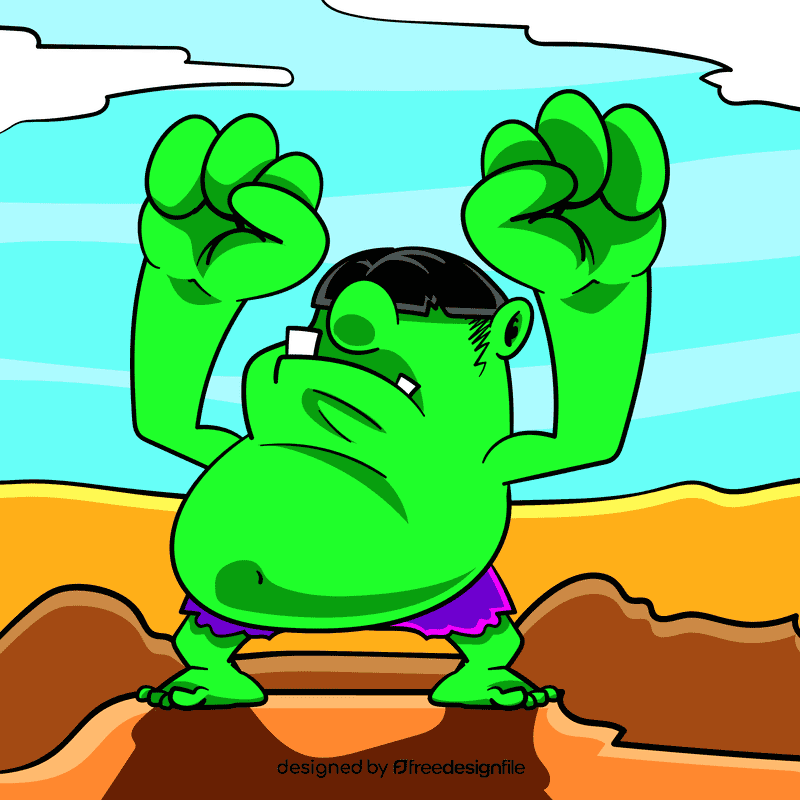 Hulk cartoon vector