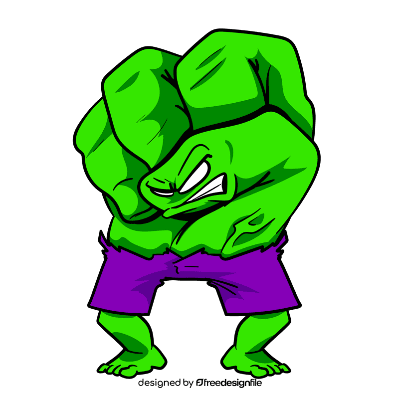 Hulk cartoon clipart