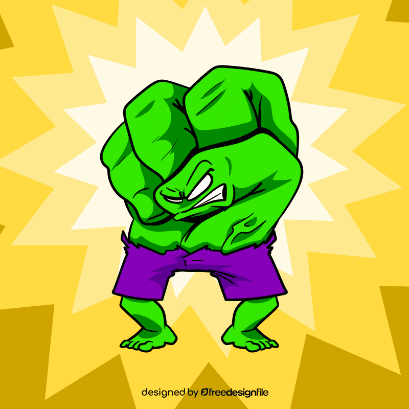 Hulk cartoon vector