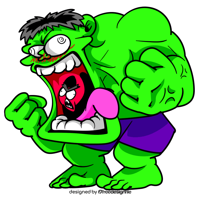 Hulk cartoon clipart