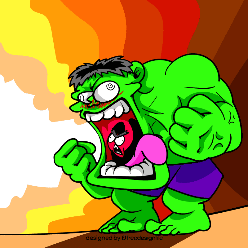 Hulk cartoon vector