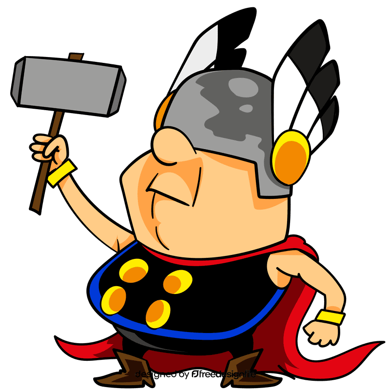 Thor cartoon clipart