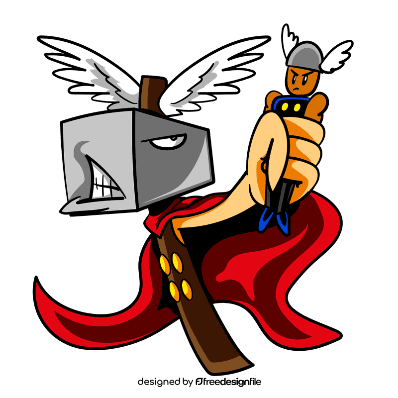 Thor cartoon clipart