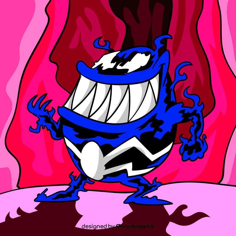 Venom cartoon vector