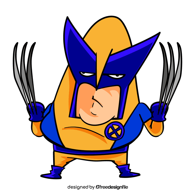 Wolverine cartoon clipart