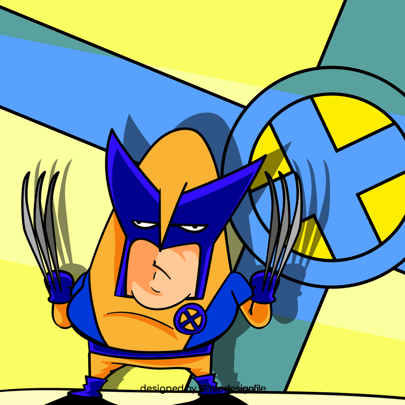 Wolverine cartoon vector