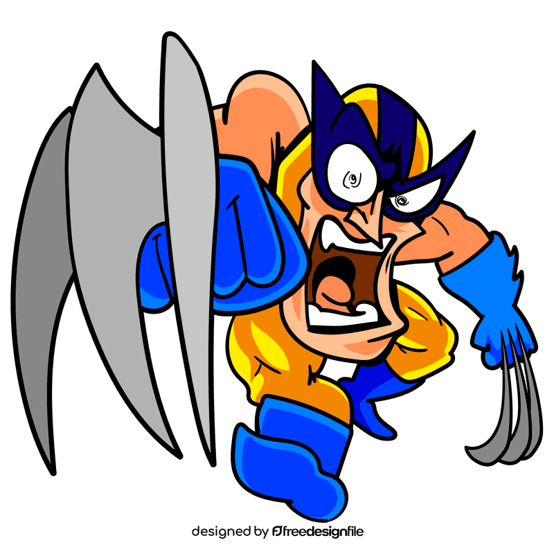 Wolverine cartoon clipart