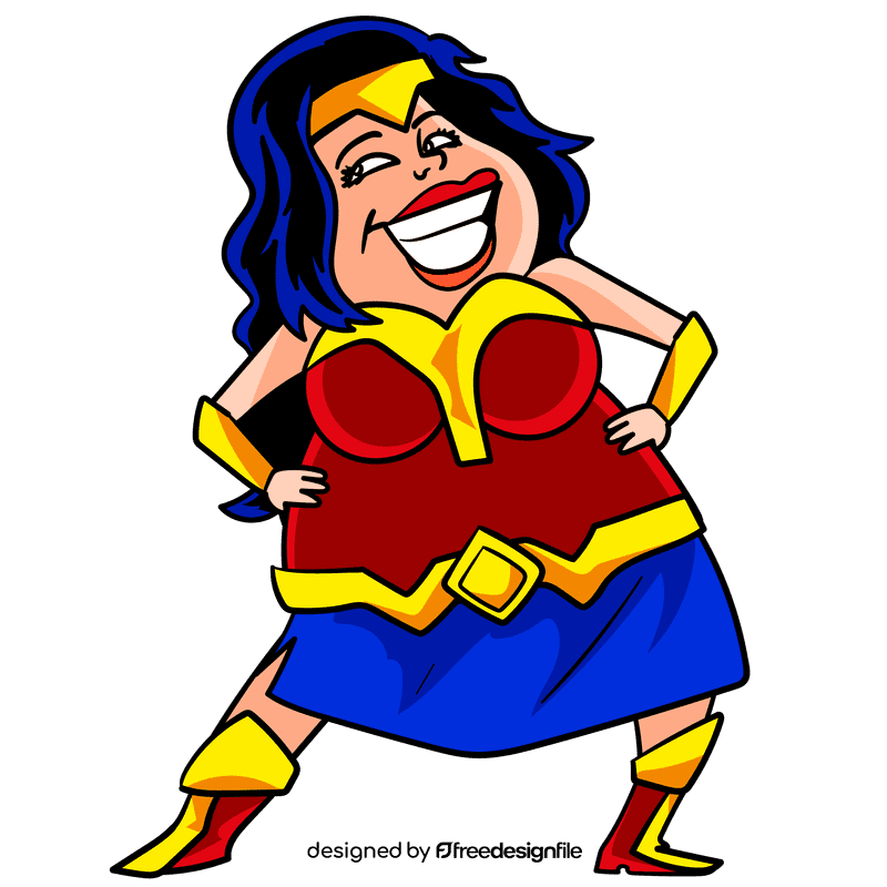 Wonder woman cartoon clipart