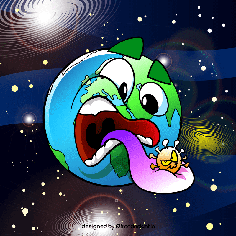 Earth cartoon vector