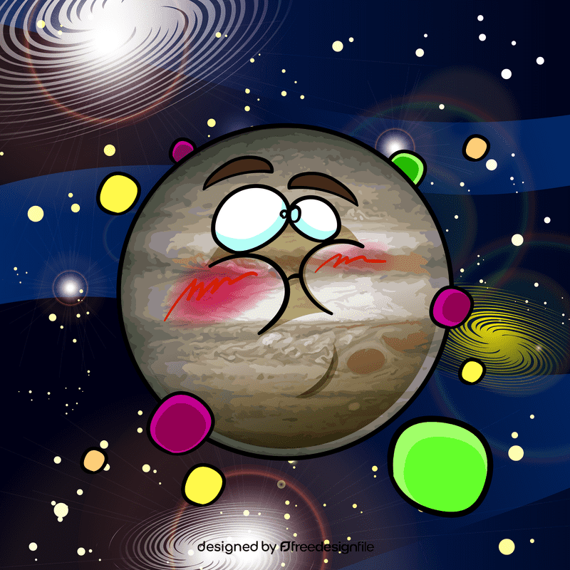 Jupiter cartoon vector