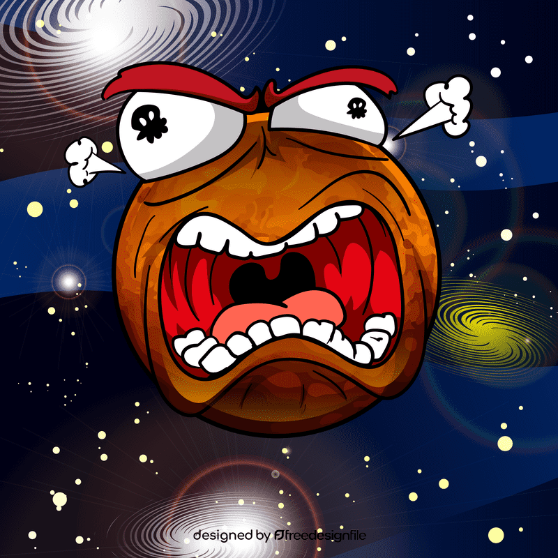 Mars cartoon vector