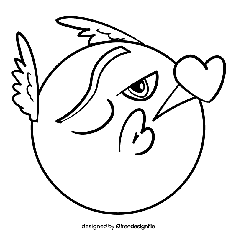 Mercury cartoon drawing black and white clipart