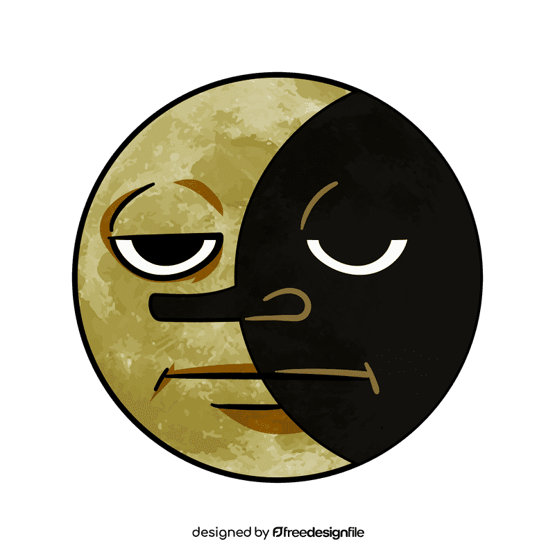 Moon cartoon clipart